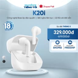 Thumbnail Tai nghe bluetooth Semi In-Ear soundcore K20i | Siêu gọn nhẹ | Chống nước IPX5 1