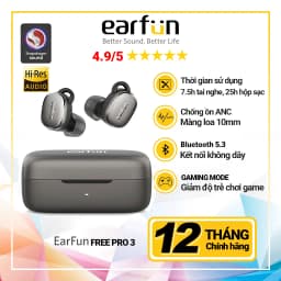 Thumbnail Tai nghe Bluetooth True Wireless EarFun Free Pro 3 Bluetooth 5.3 chống ồn ANC chip Qualcomm QCC3072 1