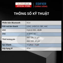 Thumbnail Tai nghe bluetooth true wireless EDIFIER NeoBuds Plus - Hi-Res Audio Wireless LDAC LHDC - Pin 48h 4