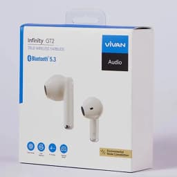 Thumbnail Tai Nghe Bluetooth VIVAN GT2 Cream/ Midnight In-ear Chống Ồn ENC Playtime Đến 40H Chống nước IPX4 4