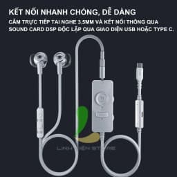 Thumbnail Tai nghe chơi game HOSAN Plextone G21 kèm Gaming Sound Card GS21 hỗ trợ âm thanh đa năng 4
