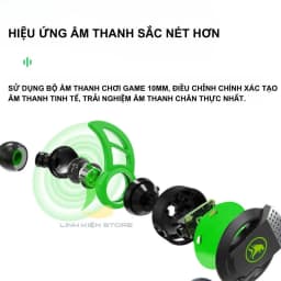 Thumbnail Tai nghe chơi game HOSAN xMowi RX3 PRO trang bị mic rời cùng jack 3.5mm tiện lợi 4