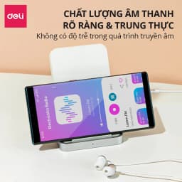 Thumbnail Tai Nghe Chống Ồn DELI Chân Cắm 3.5mm Tiện Dụng, Nút Điều Khiển Tăng Giảm Âm Lượng Tai Nghe In-Ear 2