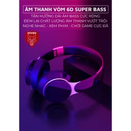 Thumbnail Tai Nghe Chụp Tai Bluetooth Không Dây Ziyou X-BASS Cho Điện Thoại Máy Tính Có Mic Âm Thanh Siêu Bass 4