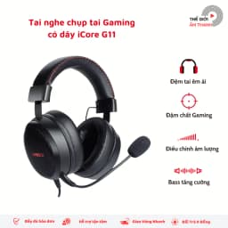 Thumbnail Tai Nghe Chụp Tai Gaming Có Dây iCore G11 - CHÍNH HÃNG STORE 2