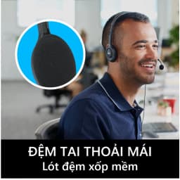 Thumbnail Tai nghe chụp tai Logitech H111 - 1 jack 3.5mm, Mic khử giảm tiếng ồn, âm thanh nổi 4