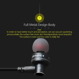 Thumbnail Tai nghe có dây Awei ES-10TY cắm 3.5mm thể thao in ear Thiết Kế thoải mái có Mic 2