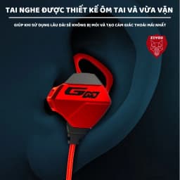 Thumbnail Tai nghe có dây chống ồn cao cấp ZIYOU G10 gaming có mic rời tiện lợi dùng cho pc, laptop, điện thoại 2