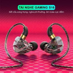 Thumbnail Tai nghe có dây gaming SIDOTECH S16 nhét tai super bass âm thanh hifi sống động chống ồn cao in ear chân 3.5mm 3