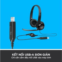 Thumbnail Tai nghe có dây Logitech H390 - Mic giảm ồn, quai đeo, chụp tai có đệm, kết nối USB-A 3