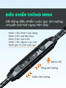Thumbnail Tai nghe có dây nhét tai SIDOTECH S18 gaming in ear trong suốt phong cách âm thanh vòm studio hifi 3D ống động 3