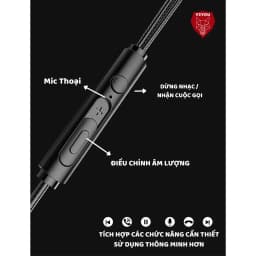 Thumbnail Tai nghe có dây nhét tai ZIYOU S2000 BASS cực khủng Driver Dynamic 14mm chiến hết mọi loại game,chống ồn cực tốt 2