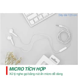 Thumbnail Tai nghe có dây Oppo có mic đàm thoại 1.2m có jack cắm 3.5mm và type C DYDX - Hàng bảo hành 30 ngày 4