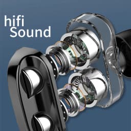 Thumbnail Tai nghe có dây Pffee 4 lõi hifi Tai nghe trò chơi Tai nghe Super Bass 3.5mm / Type C có micrô khử tiếng ồn 3
