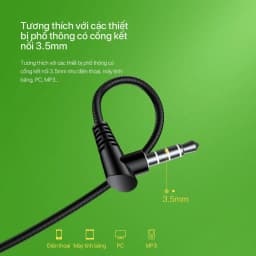 Thumbnail Tai Nghe Có Dây Wook RE101S Cổng Kết Nối 3.5mm Âm Thanh Sắc Nét Dây Bền Chắc Chắn Bảo Hành Chính Hãng 3