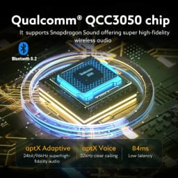 Thumbnail Tai nghe iSuper Evo Buds Sound Pro Bluetooth V5.2 không dây QCC3040 aptX Voice 32kHz 4 Mic CVC HD Gọi Kết nối với 2 thiết bị 1