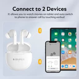 Thumbnail Tai nghe iSuper Evo Buds Sound Pro Bluetooth V5.2 không dây QCC3040 aptX Voice 32kHz 4 Mic CVC HD Gọi Kết nối với 2 thiết bị 3