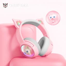 Thumbnail Tai Nghe Không Dây Bluetooth ONIKUMA B5 RGB Có Tai Mèo Đầy Sức Hút - Hàng Chính Hãng 3