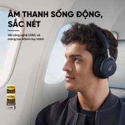 Thumbnail Tai nghe không dây chụp tai soundcore Space One | Âm thanh Hi-res | Giảm ồn 98% | 55h phát nhạc 4