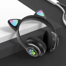 Thumbnail Tai Nghe Mèo ZTU SMART V01 Kết Nối Bluetooth Chụp Tai Có Mic Âm Bass Mạnh, Có đèn led. 1
