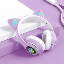 Thumbnail Tai Nghe Mèo ZTU SMART V01 Kết Nối Bluetooth Chụp Tai Có Mic Âm Bass Mạnh, Có đèn led. 2