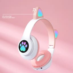 Thumbnail Tai Nghe Mèo ZTU SMART V01 Kết Nối Bluetooth Chụp Tai Có Mic Âm Bass Mạnh, Có đèn led. 4