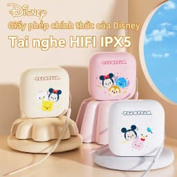 Thumbnail Tai Nghe Nhét Tai Bluetooth Disney DN26 không dây Earphone Giảm Tiếng ồn dễ Thương ở chế độ Chờ Lâu Có Micrô Cho oxiaomi 1