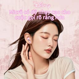 Thumbnail Tai Nghe Nhét Tai Bluetooth Disney DN26 không dây Earphone Giảm Tiếng ồn dễ Thương ở chế độ Chờ Lâu Có Micrô Cho oxiaomi 3