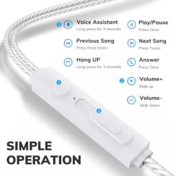 Thumbnail Tai nghe nhét tai cách ly tiếng ồn TOPK F20 có micrô và điều khiển âm lượng 3