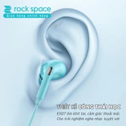 Thumbnail Tai nghe nhét tai có dây Rockspace ES07 có mic nghe nhạc chơi game hàng chính hãng bảo hành 1 năm 2