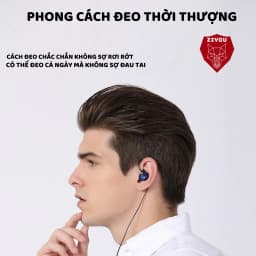 Thumbnail Tai nghe nhét tai có dây ZIYOU AK2 nghe nhạc chơi game cực đã,âm thanh SUPER BASS,có mic đàm thoại,dành cho điện thoại 4