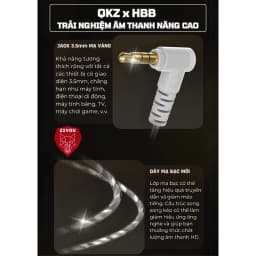 Thumbnail Tai Nghe Nhét Tai Có Mic Ziyou QKZ HBB Âm Thanh Chuyên Nghiệp Tích Hợp Micro Màng Loa TiTan Đa Lớp 2