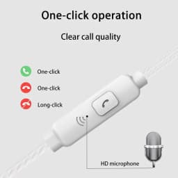 Thumbnail Tai nghe nhét tai GOOJODOQ với jack cắm 3.5mm tích hợp micro tiện dụng 1