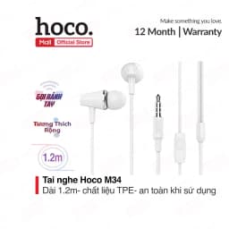 Thumbnail Tai Nghe Nhét Tai Hoco M34 Super Bass tương thích các dòng điện thoại jack 3.5mm 1