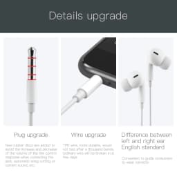 Thumbnail Tai nghe nhét tai 
KUULAA dây dẹt cổng lightning type C hỗ trợ điều chỉnh âm lượng thích hợp cho iPhone Xiaomi Huawei 1