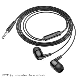 Thumbnail Tai nghe nhét tai M97 dùng cho mọi điện thoại, laptop, máy tính bảng tai nghe có mic nghe gọi chân cắm jack 3.5mm 1