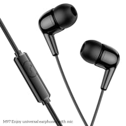 Thumbnail Tai nghe nhét tai M97 dùng cho mọi điện thoại, laptop, máy tính bảng tai nghe có mic nghe gọi chân cắm jack 3.5mm 3