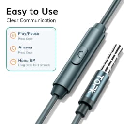 Thumbnail Tai nghe nhét tai TOPK F36 giắc cắm 3.5mm âm thanh siêu trầm có micro chất lượng cao 3