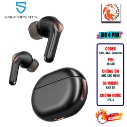 Thumbnail Tai nghe True Wireless SoundPEATS Air4 Pro Mẫu 2024 APTX Lossless | APTX Voice 6Mic | Bluetooth 5.3 1