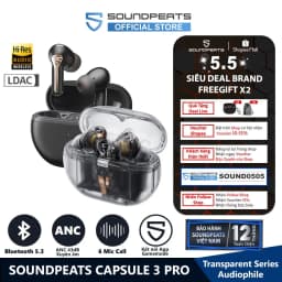 Thumbnail Tai nghe True Wireless SoundPEATS Capsule 3 Pro | ANC 43dB | 6Mic Clear Call | Bluetooth 5.3 1