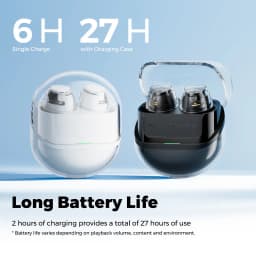 Thumbnail Tai nghe True Wireless SoundPEATS Clear Dot Trong Suốt | Bass Mạnh Mẽ | Pin 27 Tiếng | Bluetooth 5.3 4
