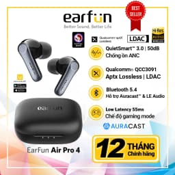Thumbnail Tai nghe True Wireless Earfun Air Pro 4 bluetooth 5.4 chống ồn Ultra ANC 50dB âm LDAC Aptx Lossless 1