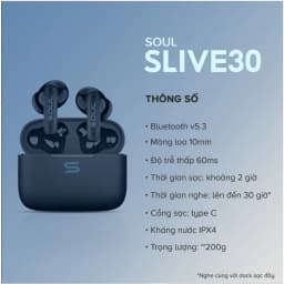 Thumbnail Tai nghe TrueWireless SOUL S-Live 30 - Công nghệ chống ồn ENC, Kháng nước IPX4, Bluetooth 5.3, Độ trễ 60ms, BH 12 tháng 1