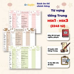 Thumbnail Takenote từ vựng Tiếng Trung HSK1- HSK6 có đủ từ loại, nghĩa, pinyin, ô luyện viết, kèm ví dụ 3
