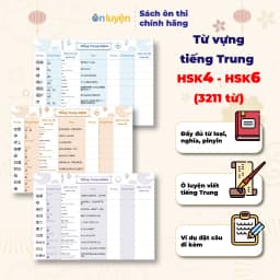 Thumbnail Takenote từ vựng Tiếng Trung HSK1- HSK6 có đủ từ loại, nghĩa, pinyin, ô luyện viết, kèm ví dụ 4