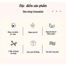 Thumbnail Tăm Bông Sơ Sinh IQKAO Misuta/Emmakids TB1, Bông Tự Nhiên 2 Đầu, An Toàn Lành Tính, Vệ Sinh Tiện Lợi Cho Bé 2