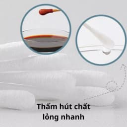 Thumbnail Tăm Bông V-Coool Cho Bé Sơ Sinh, Tăm Bông Ngoáy Tai Hộp 400c Chất Liệu Tự Nhiên An Toàn Cho Bé 2