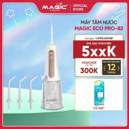 Thumbnail Tăm nước Magic Eco Pro-82, 5 chế độ làm sạch, 6 đầu tăm thay thế, bảo hành 18 tháng 1