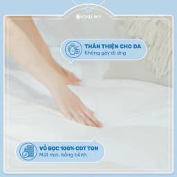 Thumbnail Tấm Topper Khách Sạn 5 Sao CHU MY – Microfiber, Cotton Tự Nhiên, Dày 7cm 3