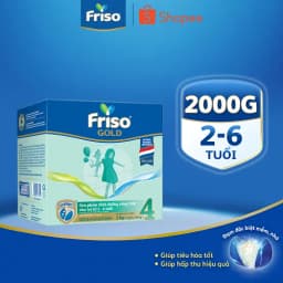 Thumbnail [Tặng Bình Giữ Nhiệt 500ml] Sữa Bột Friso Gold 4 Hộp Giấy 2kg 1